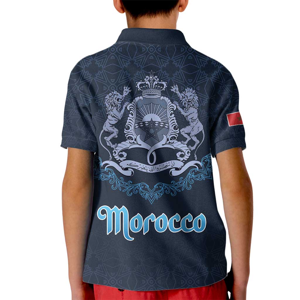 Morocco Happy Eid Mubarak Kid Polo Shirt Eid Al-Adha