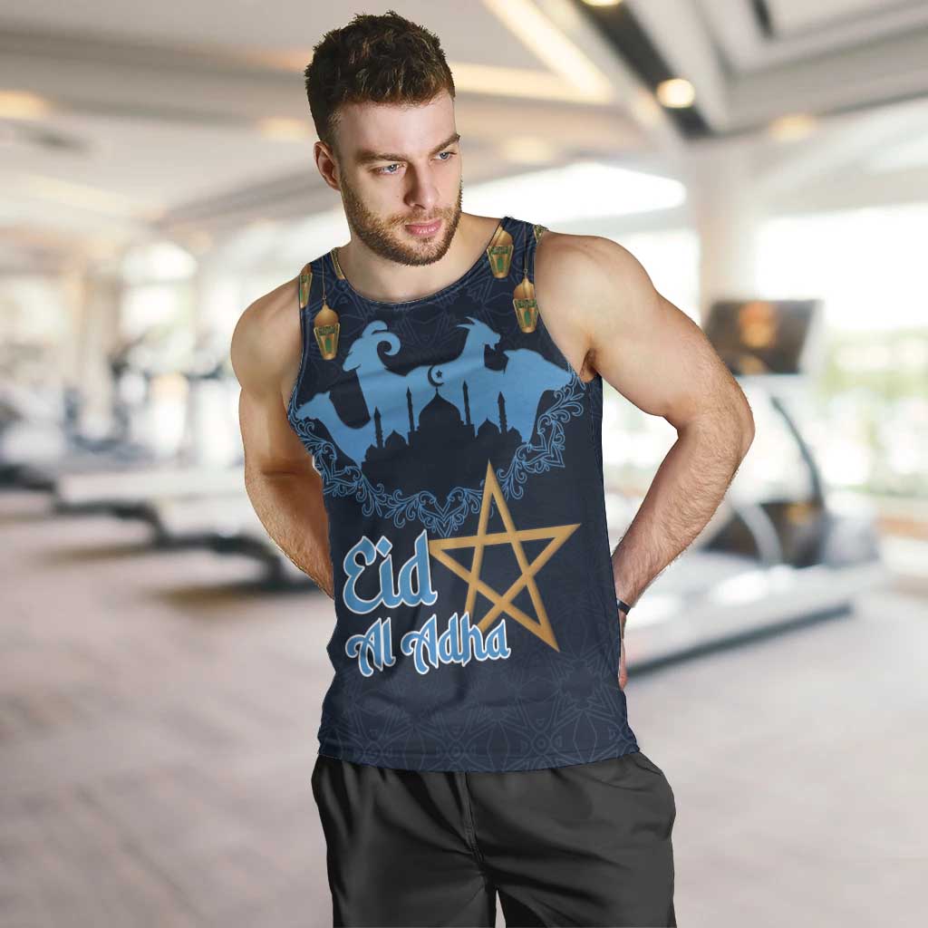 Morocco Happy Eid Mubarak Men Tank Top Eid Al-Adha