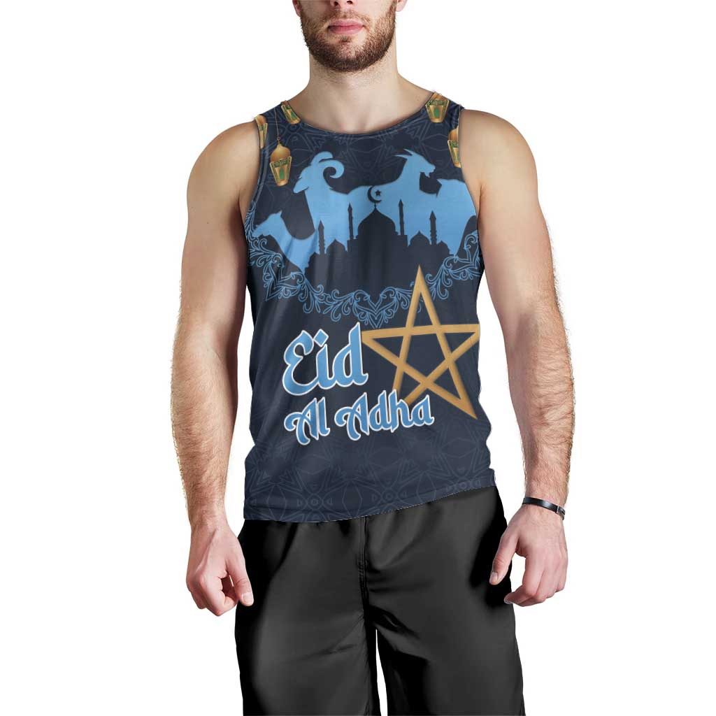 Morocco Happy Eid Mubarak Men Tank Top Eid Al-Adha