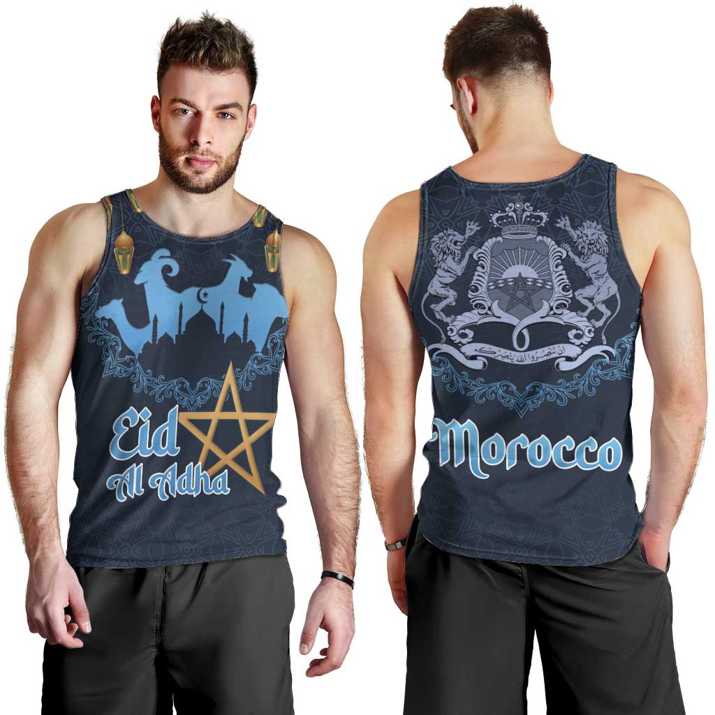 Morocco Happy Eid Mubarak Men Tank Top Eid Al-Adha