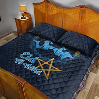 Morocco Happy Eid Mubarak Quilt Bed Set Eid Al-Adha