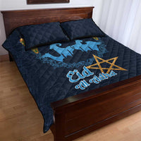 Morocco Happy Eid Mubarak Quilt Bed Set Eid Al-Adha
