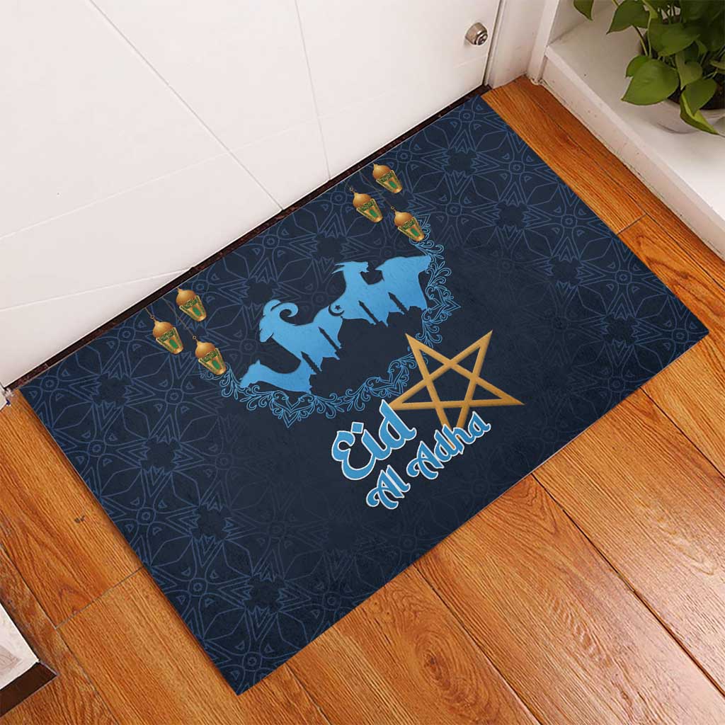 Morocco Happy Eid Mubarak Rubber Doormat Eid Al-Adha