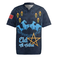 Morocco Happy Eid Mubarak Rugby Jersey Eid Al-Adha
