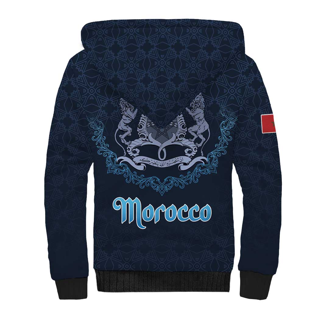 Morocco Happy Eid Mubarak Sherpa Hoodie Eid Al-Adha