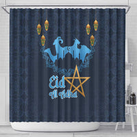 Morocco Happy Eid Mubarak Shower Curtain Eid Al-Adha