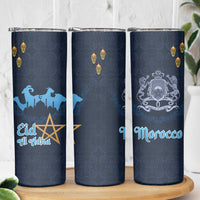Morocco Happy Eid Mubarak Skinny Tumbler Eid Al-Adha