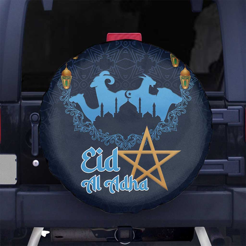 Morocco Happy Eid Mubarak Spare Tire Cover Eid Al-Adha