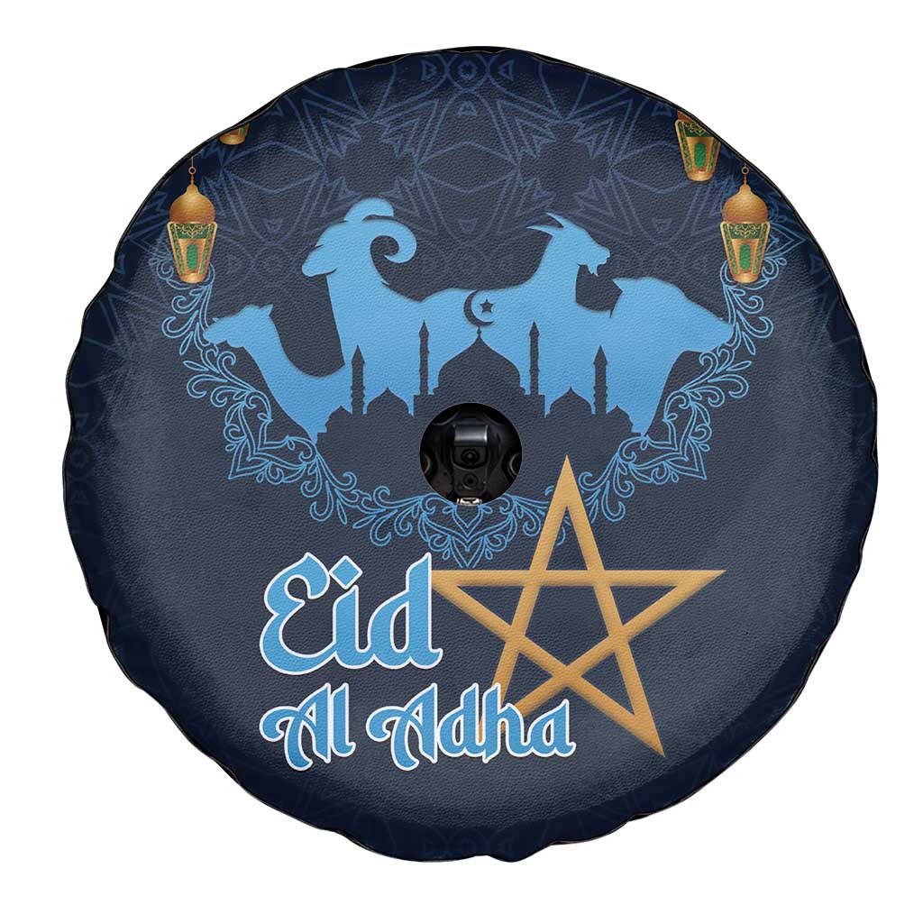 Morocco Happy Eid Mubarak Spare Tire Cover Eid Al-Adha