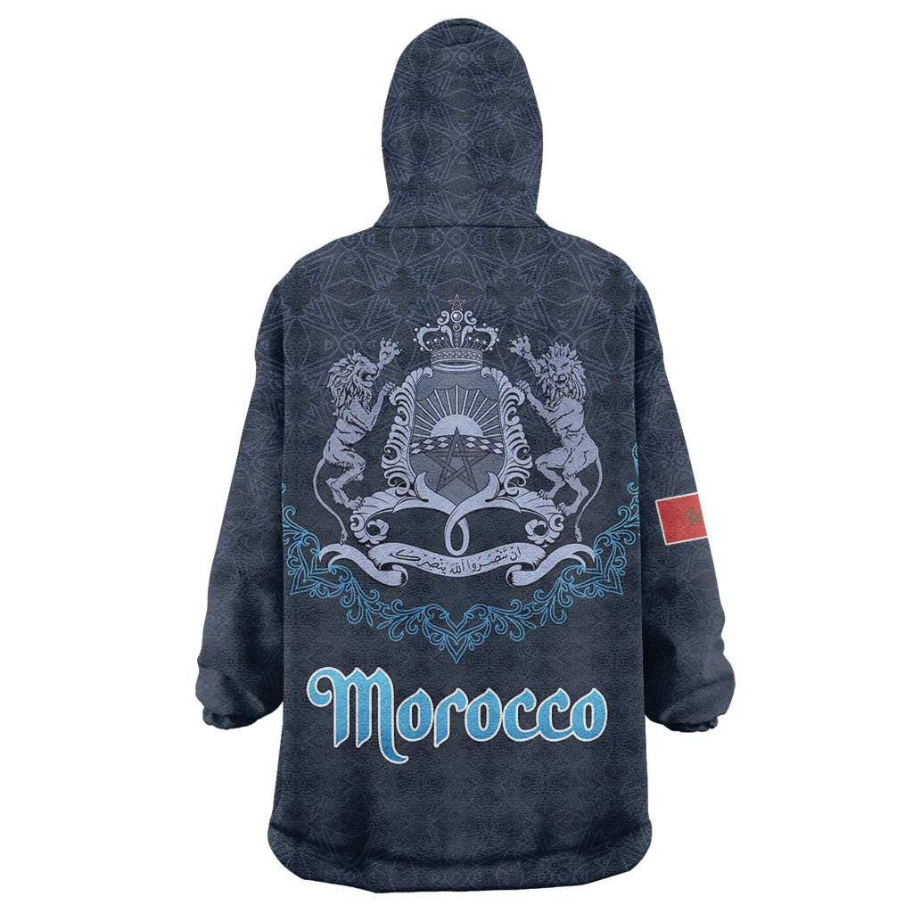 Morocco Happy Eid Mubarak Wearable Blanket Hoodie Eid Al-Adha