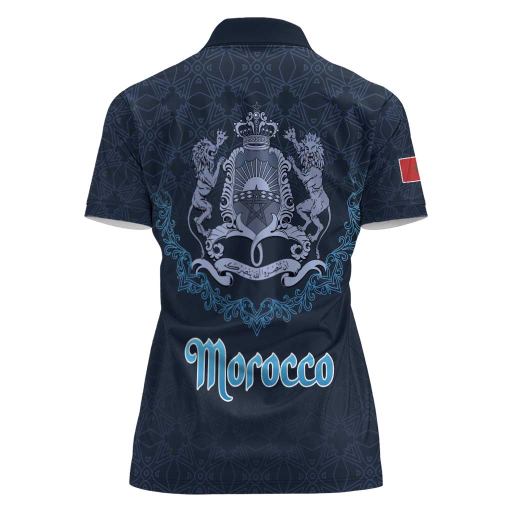 Morocco Happy Eid Mubarak Women Polo Shirt Eid Al-Adha