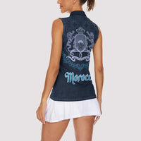 Morocco Happy Eid Mubarak Women Sleeveless Polo Shirt Eid Al-Adha