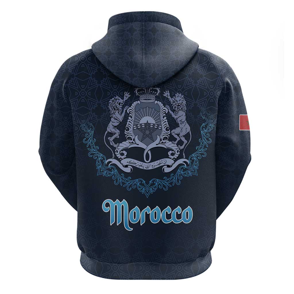 Morocco Happy Eid Mubarak Zip Hoodie Eid Al-Adha