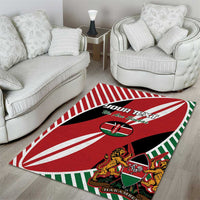 Custom Kenya Rugby Area Rug Flag Style - Wonder Print Shop