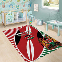 Custom Kenya Rugby Area Rug Flag Style - Wonder Print Shop