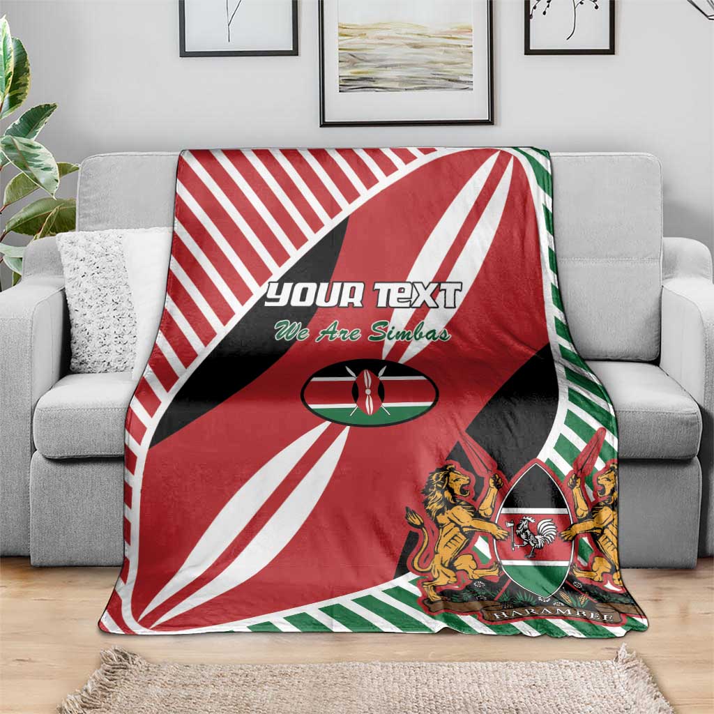 Custom Kenya Rugby Blanket Flag Style