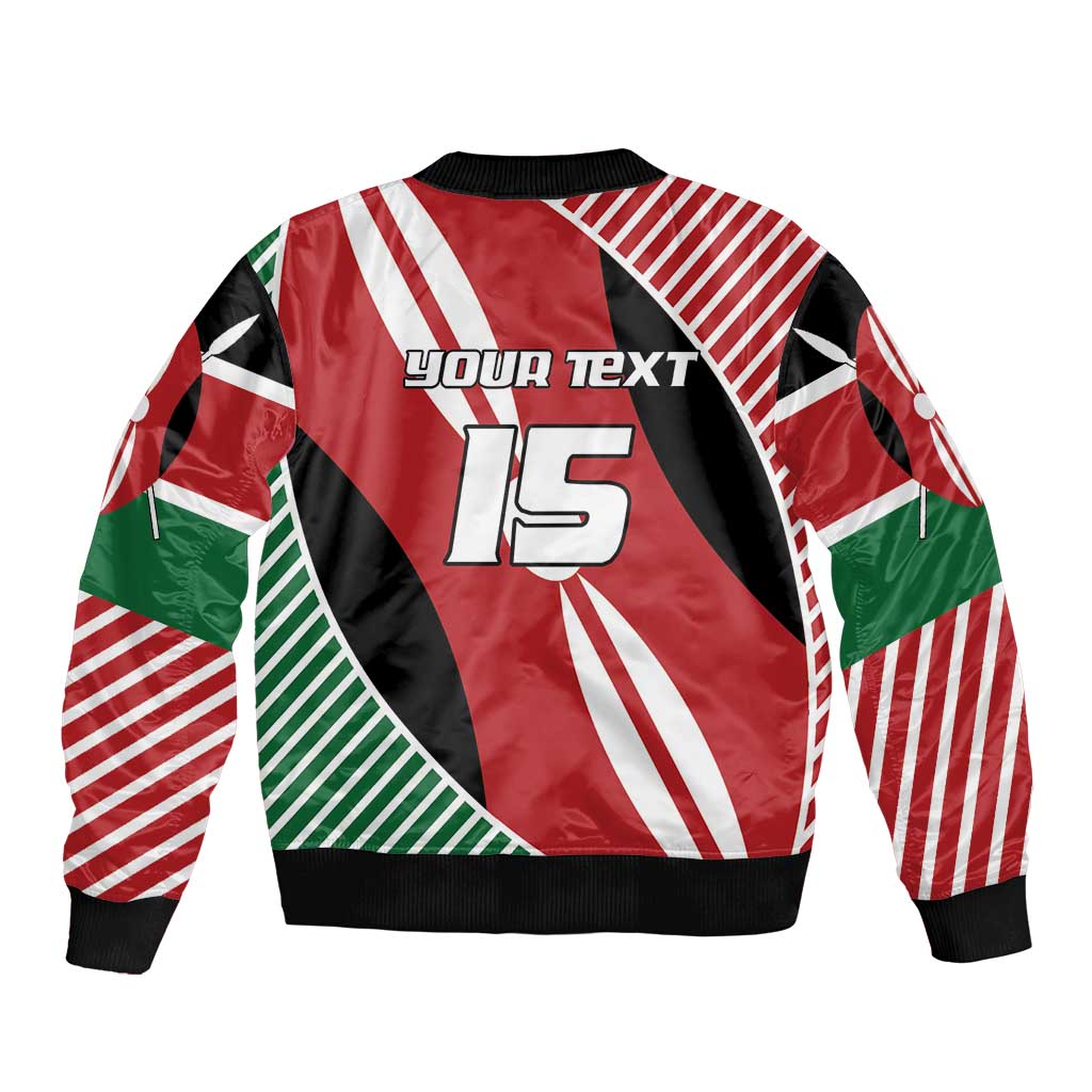 Custom Kenya Rugby Bomber Jacket Flag Style - Wonder Print Shop