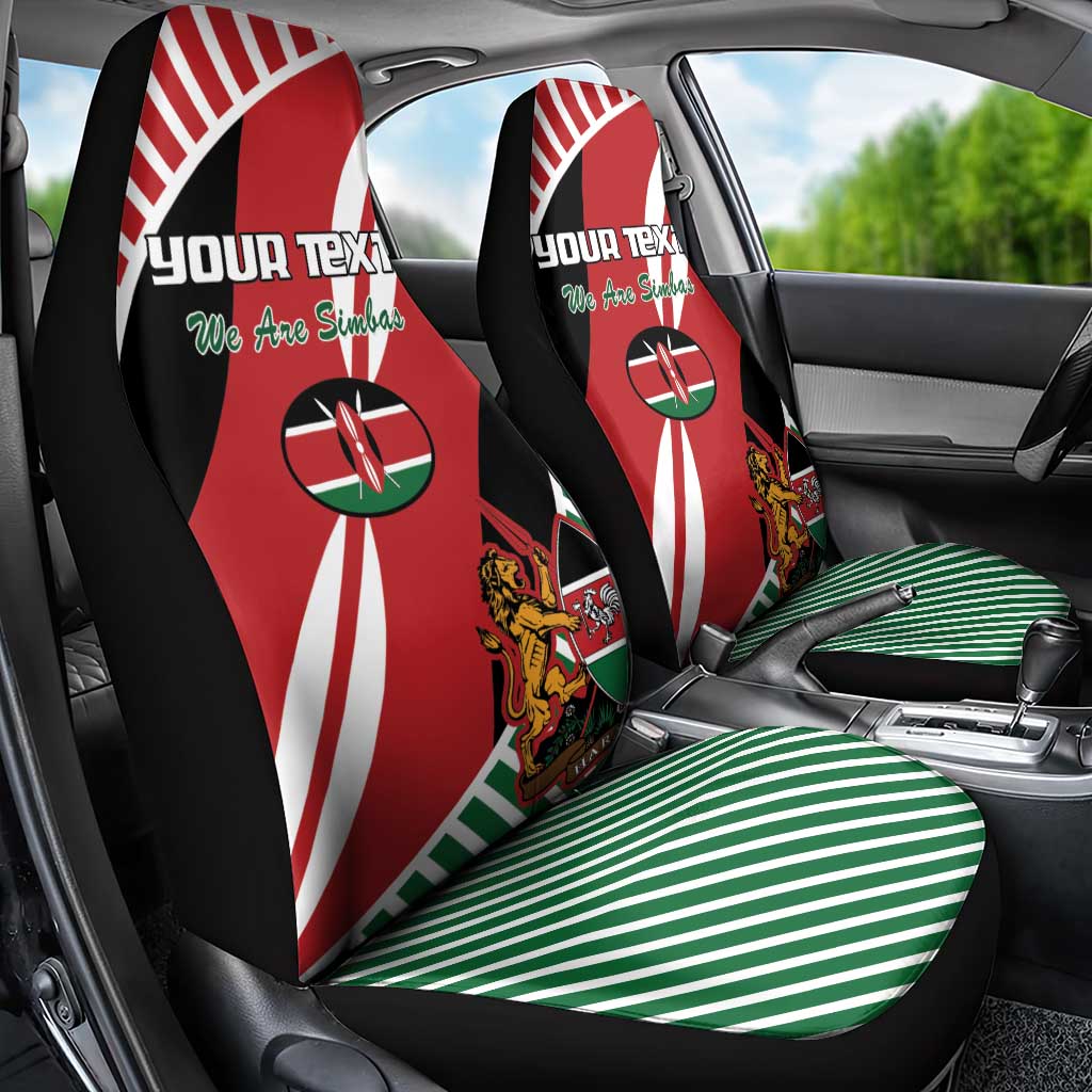 Custom Kenya Rugby Car Seat Cover Flag Style - Wonder Print Shop