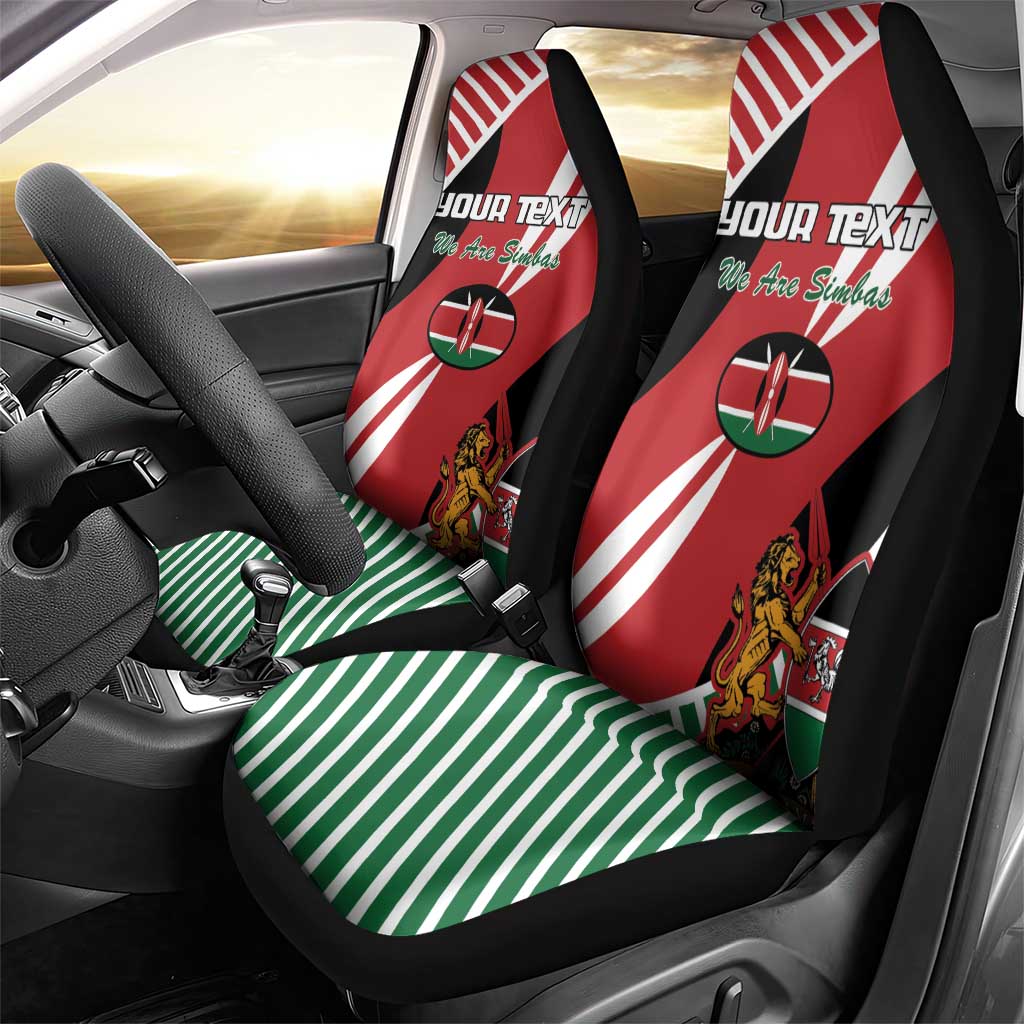 Custom Kenya Rugby Car Seat Cover Flag Style - Wonder Print Shop