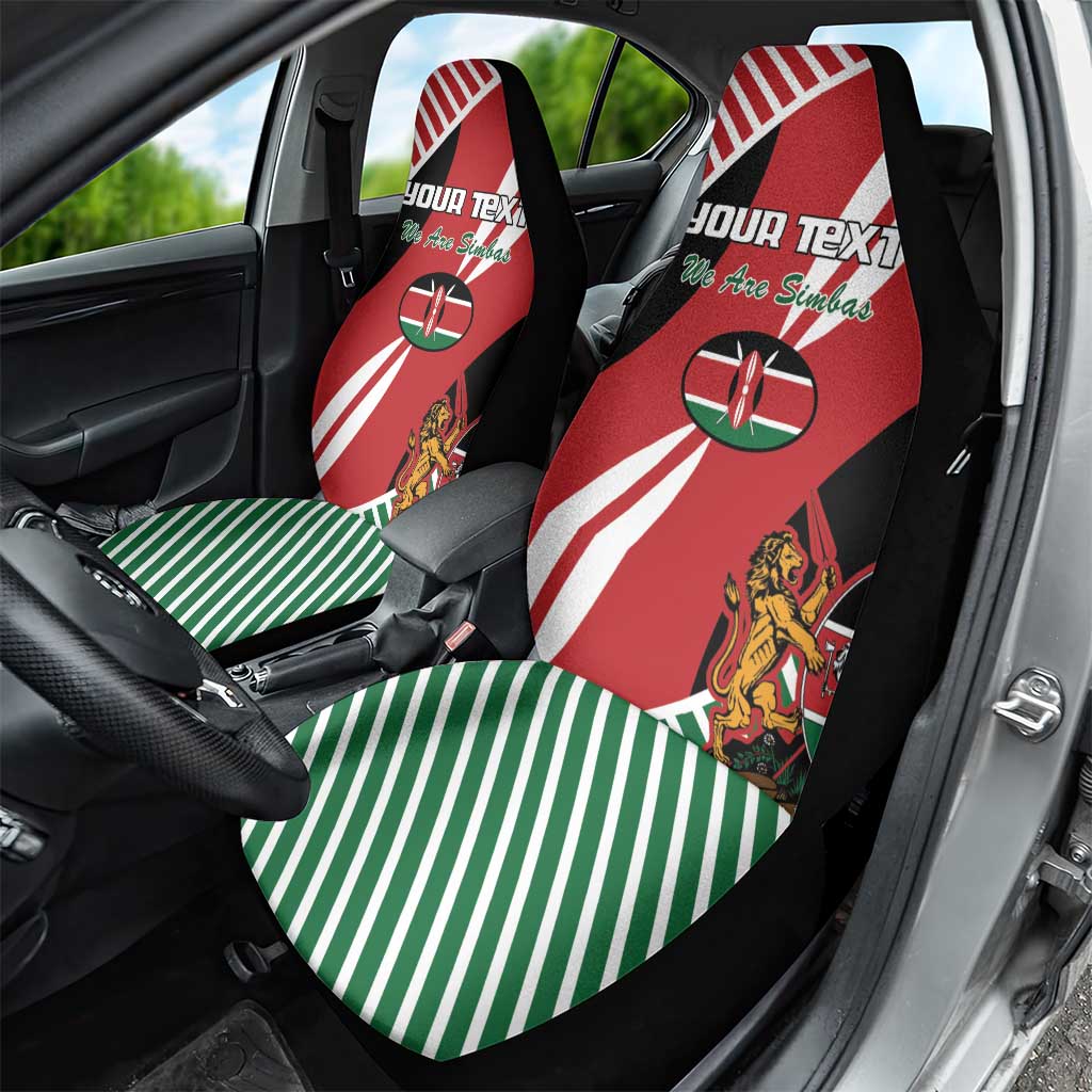 Custom Kenya Rugby Car Seat Cover Flag Style - Wonder Print Shop