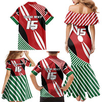 Custom Kenya Rugby Family Matching Mermaid Dress and Hawaiian Shirt Flag Style - Wonder Print Shop