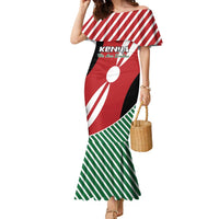 Custom Kenya Rugby Family Matching Mermaid Dress and Hawaiian Shirt Flag Style - Wonder Print Shop