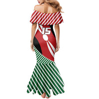 Custom Kenya Rugby Family Matching Mermaid Dress and Hawaiian Shirt Flag Style - Wonder Print Shop