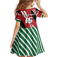 Custom Kenya Rugby Family Matching Off Shoulder Short Dress and Hawaiian Shirt Flag Style - Wonder Print Shop