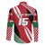 Custom Kenya Rugby Family Matching Off Shoulder Short Dress and Hawaiian Shirt Flag Style - Wonder Print Shop