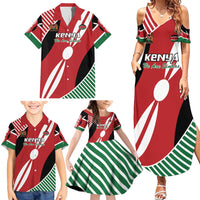 Custom Kenya Rugby Family Matching Summer Maxi Dress and Hawaiian Shirt Flag Style - Wonder Print Shop