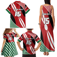 Custom Kenya Rugby Family Matching Tank Maxi Dress and Hawaiian Shirt Flag Style - Wonder Print Shop