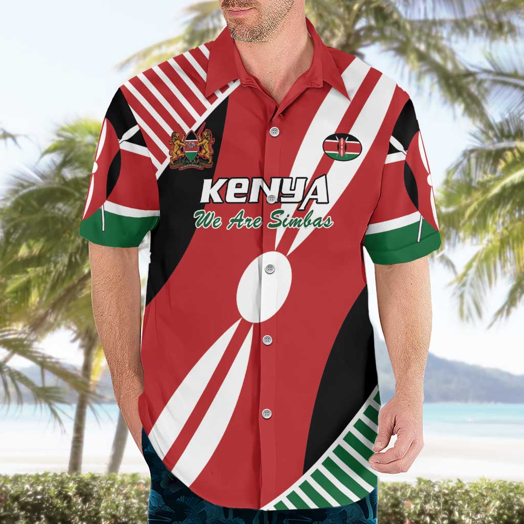 Custom Kenya Rugby Hawaiian Shirt Flag Style - Wonder Print Shop