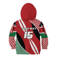 Custom Kenya Rugby Kid Hoodie Flag Style - Wonder Print Shop