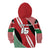 Custom Kenya Rugby Kid Hoodie Flag Style - Wonder Print Shop