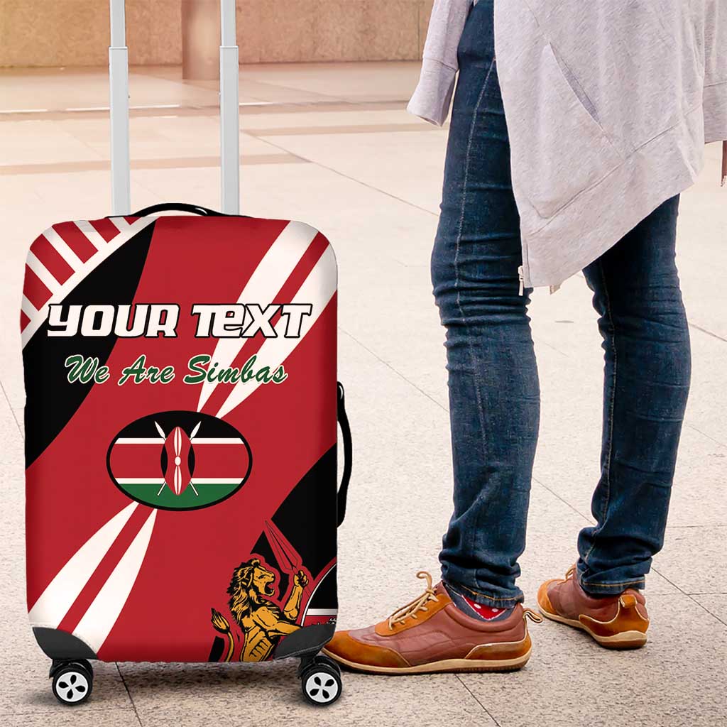 Custom Kenya Rugby Luggage Cover Flag Style - Wonder Print Shop