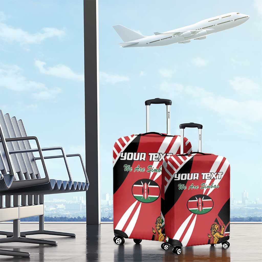 Custom Kenya Rugby Luggage Cover Flag Style - Wonder Print Shop