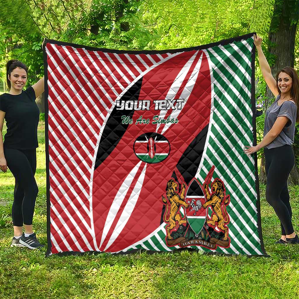 Custom Kenya Rugby Quilt Flag Style - Wonder Print Shop