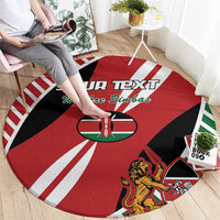 Custom Kenya Rugby Round Carpet Flag Style