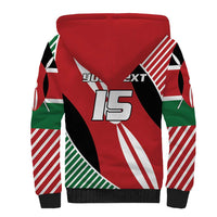 Custom Kenya Rugby Sherpa Hoodie Flag Style - Wonder Print Shop