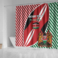 Custom Kenya Rugby Shower Curtain Flag Style
