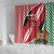 Custom Kenya Rugby Shower Curtain Flag Style