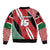 Custom Kenya Rugby Sleeve Zip Bomber Jacket Flag Style - Wonder Print Shop