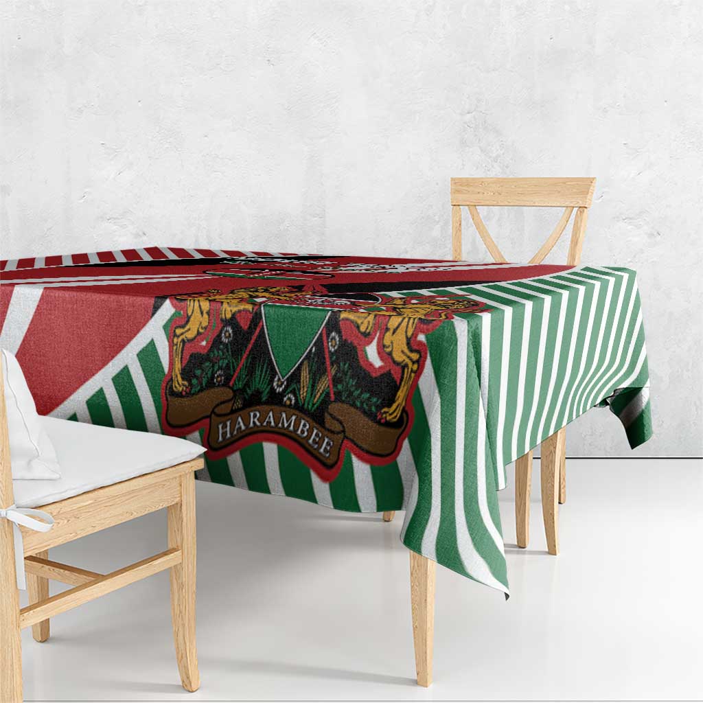 Custom Kenya Rugby Tablecloth Flag Style - Wonder Print Shop