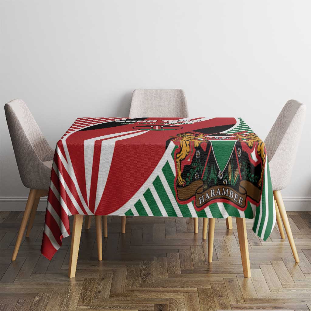 Custom Kenya Rugby Tablecloth Flag Style - Wonder Print Shop