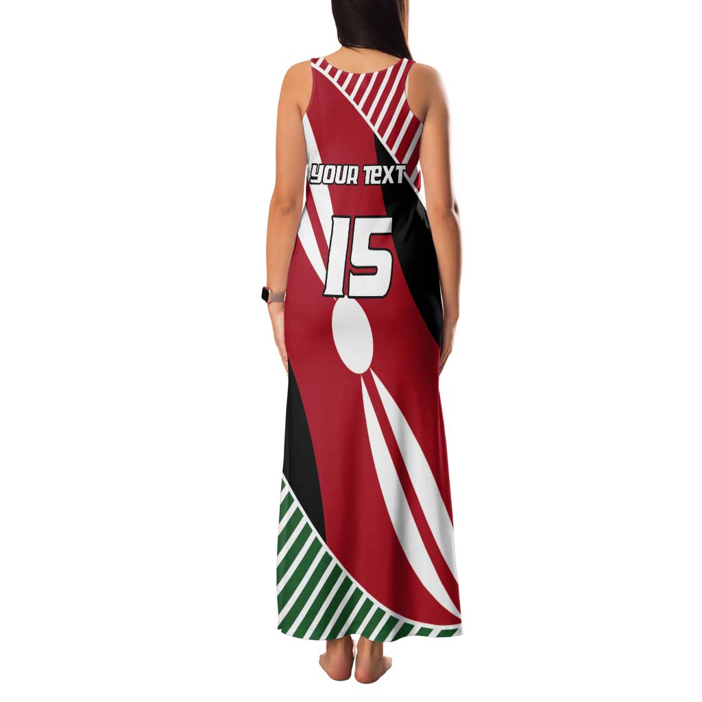 Custom Kenya Rugby Tank Maxi Dress Flag Style - Wonder Print Shop
