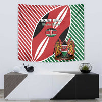 Custom Kenya Rugby Tapestry Flag Style - Wonder Print Shop