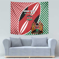 Custom Kenya Rugby Tapestry Flag Style - Wonder Print Shop
