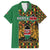 Kenya Family Matching Long Sleeve Bodycon Dress and Hawaiian Shirt Coat Of Arms Kente Pattern - Wonder Print Shop