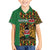 Kenya Family Matching Long Sleeve Bodycon Dress and Hawaiian Shirt Coat Of Arms Kente Pattern - Wonder Print Shop