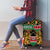 Kenya Luggage Cover Coat Of Arms Kente Pattern - Wonder Print Shop